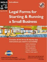 legal forms for starting running a sma ppt