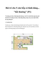 Bài trí cho 5 căn bếp có hình dáng... 