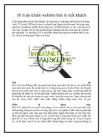 10 lí do khiến website bán lẻ mất khách doc