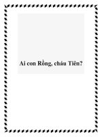 Ai con Rồng, cháu Tiên? ppt