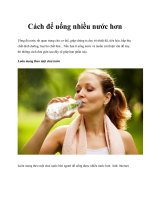 Cách để uống nhiều nước hơn docx