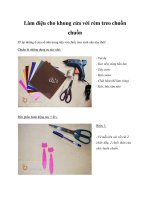 Làm điệu cho khung cửa với rèm treo chuồn chuồn pot