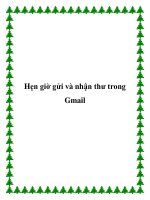 Hẹn giờ gửi và nhận thư trong Gmail doc