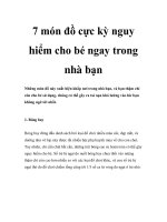 7 món đồ cực kỳ nguy hiểm cho bé ngay trong nhà bạn potx