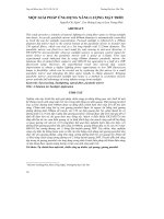 MỘT GIẢI PHÁP ỨNG DỤNG NĂNG LƯỢNG MẶT TRỜI pot