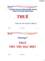 Bài giảng Thuế-Chương 3: Thuế tiêu thụ đặc biệt pdf