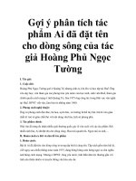 Gợi ý phân tích tác phẩm Ai đã đặt tên cho dòng sông của tác giả Hoàng Phủ Ngọc Tường ppt
