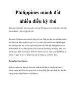 Philippines mảnh đất nhiều điều kỳ thú pptx