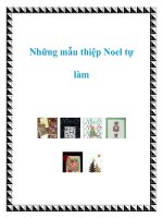 Những mẫu thiệp Noel tự làm pot