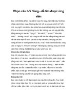 Chọn câu hỏi đúng - dễ tìm được ứng viên docx