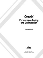 Oracle Performance Tuning, 2nd Edition potx