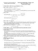 ĐỀ THI THỬ ĐẠI HỌC - TRƯỜNG THPT NGUYỄN HUỆ - ĐẮK LẮK NĂM 2013 docx