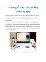 Đo thông số thủy - hải văn bằng thiết bị tự động pot