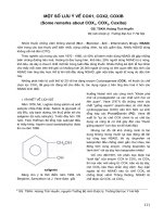 Một số lưu ý về COX1, COX2, Coxib (Some remarks about COX1, COX2, Coxibs) doc