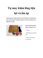 Tự may khăn lông tiện lợi và ấm áp docx