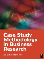 Jan dul, tony hak case study methodology in business research (2007)