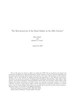The Microstructure of the Bond Market in the 20th Century∗ docx