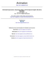 Animated Expressions: Expressive Style in 3D Computer Graphic Narrative Animation potx