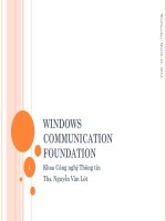 Windows communication foundation -WCF pptx