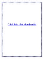 Cách bán nhà nhanh nhất pdf