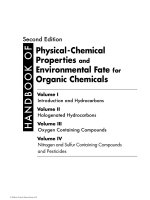 Physical-Chemical Properties and Environmental Fate for Organic Chemicals ppt