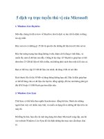 5 dịch vụ trực tuyến thú vị của Microsoft doc