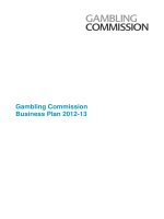 Gambling Commission Business Plan 2012-13 docx