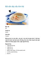 Bột sắn dây nấu tôm thịt doc