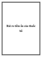 Rủi ro tiềm ẩn của thuốc bổ docx