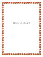 Đề thi thử môn toán lớp 10 doc