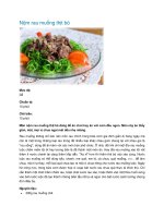 Nộm rau muống thịt bò pdf