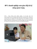 40% doanh nghiệp xem giao tiếp là kỹ năng quan trọng pot