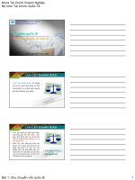 Chu chuyển vốn quốc tế pptx