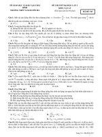 Đề Thi Thử Đại Học Vật Lý 2013 - Phần 2 - Đề 11 (có đáp án) docx