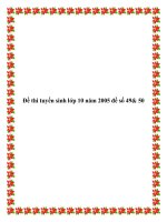 Đề thi tuyển sinh lớp 10 năm 2005 đề số 49& 50 pot