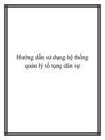 Hướng dẫn sử dụng hệ thống quản lý tố tụng dân sự pot