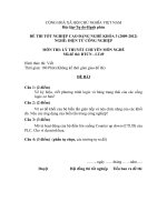 đề thi lí thuyết tốt nghiệp khóa 3 - điện tử công nghiệp - mã đề thi dtcn - lt (48)