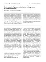Báo cáo khoa học: Kinetic analysis of zymogen autoactivation in the presence of a reversible inhibitor pptx