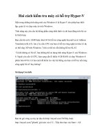 Hai cách kiểm tra máy có hỗ trợ Hyper-V pptx