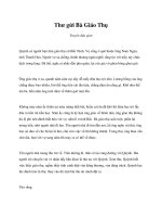 Thư gửi Bà Giáo Thụ doc