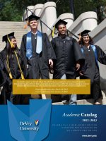 Academic Catalog 2012–2013: NEW JERSEY EDITION UNDERGRADUATE EDUCATION ON CAMPUS AND ONLINE docx