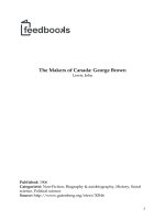 The Makers of Canada: George Brown pptx