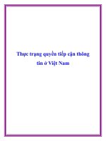 Thực trạng quyền tiếp cận thông tin ở Việt Nam potx