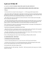 Lịch sử 10 Bài 40