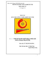 Báo cáo điều khiển tốc độ đọng cơ