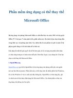 Phần mềm ứng dụng có thể thay thế Microsoft Office potx