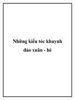 Những kiểu tóc khuynh đảo xuân - hè potx