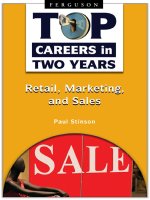 Top Careers in Two years: Retail, Marketing and Sales