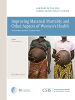 IMPROVING MATERNAL MORTALITY AND OTHER ASPECTS OF WOMEN''''S HEALTH docx
