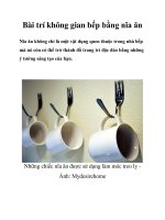 Bài trí không gian bếp bằng nĩa ăn docx